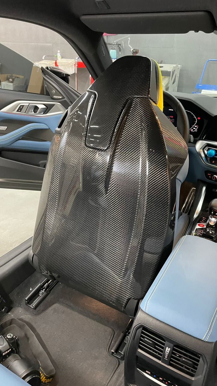 Carbon Fiber Seat Back Cover passend für BMW G87 M2 G80 M3 G82 M4