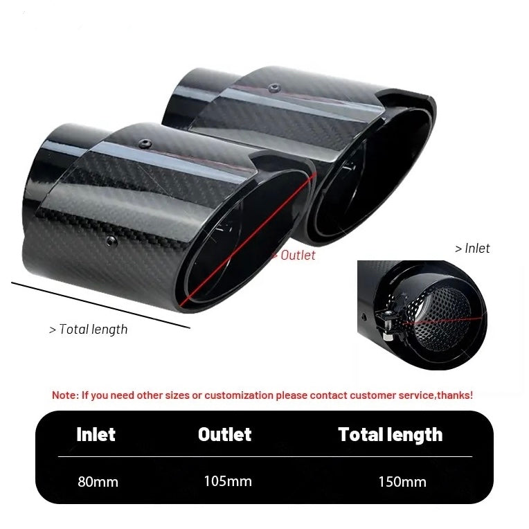 Carbon Fiber & Steal Exhaust Tips passend für BMW M2 G87 M3 G80 M4 G82 G83