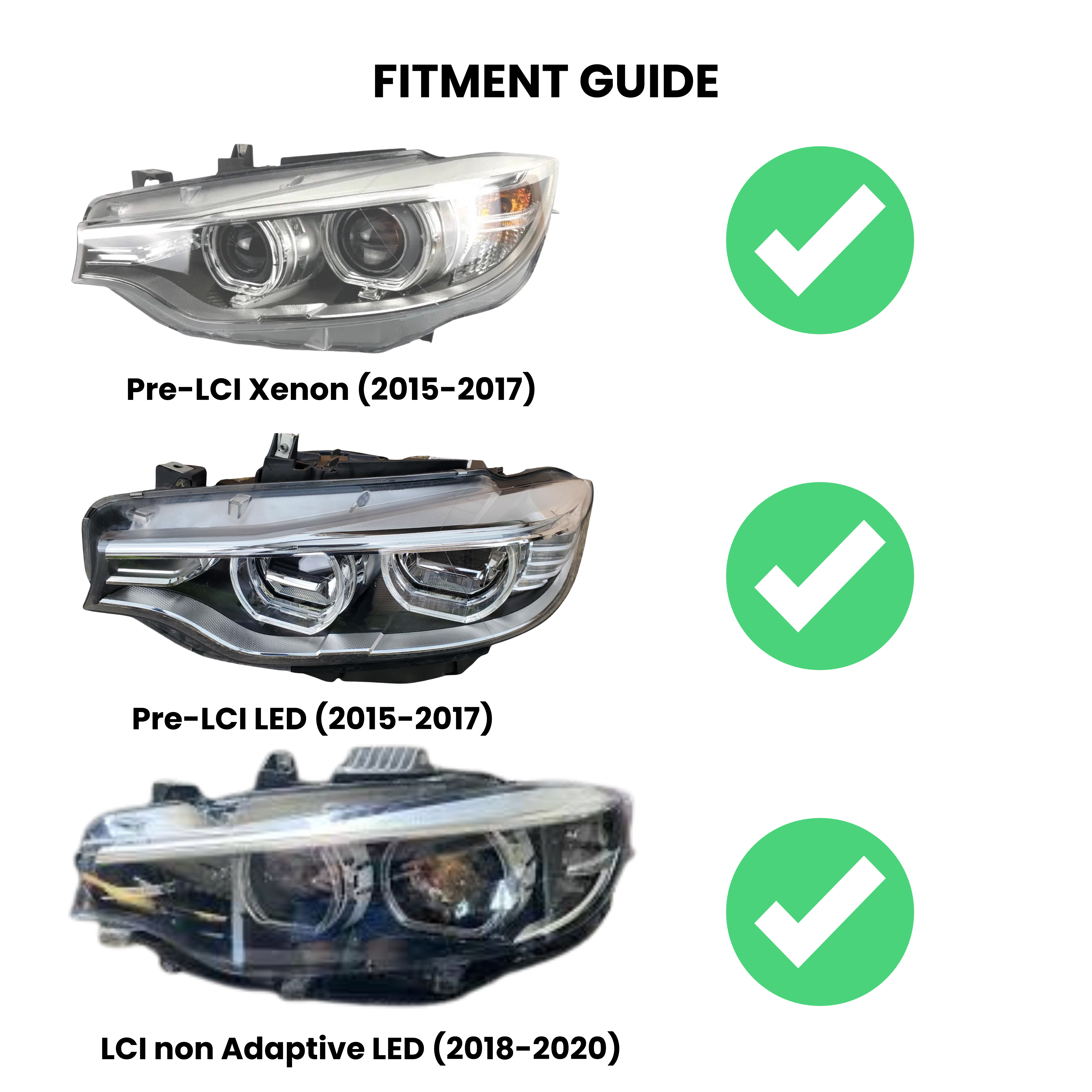 IKON LCI2 Style Scheinwerfer V2 (DRL-Farbwechsel, inkl. Codierung) – F80/F82/F32