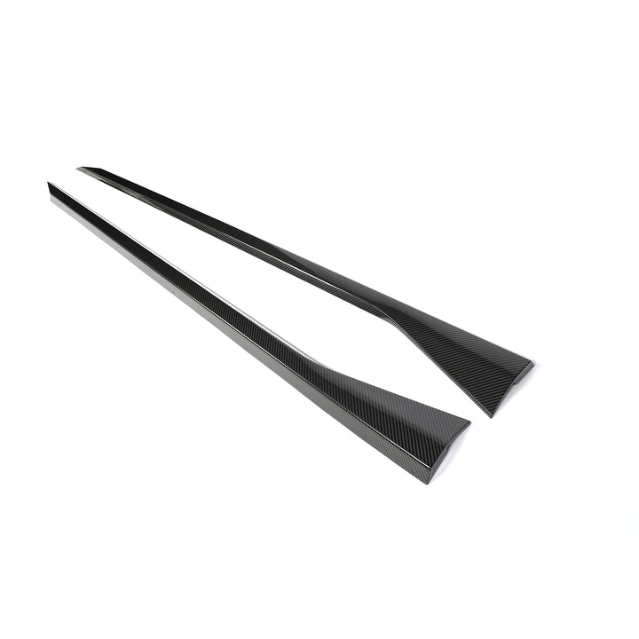 LIGHTLANE Factory Direct Dry Carbon Fiber G90 Side Skirts Add-on Body Kit for BMW G90 G99 M5 2025 - Made in China