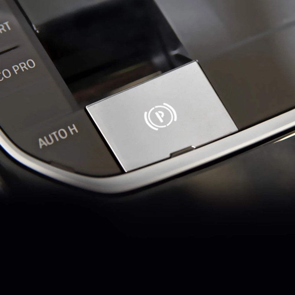 LIGHTLANE Factory Made Handbrake Button Cover for BMW G Models - SEO Optimized