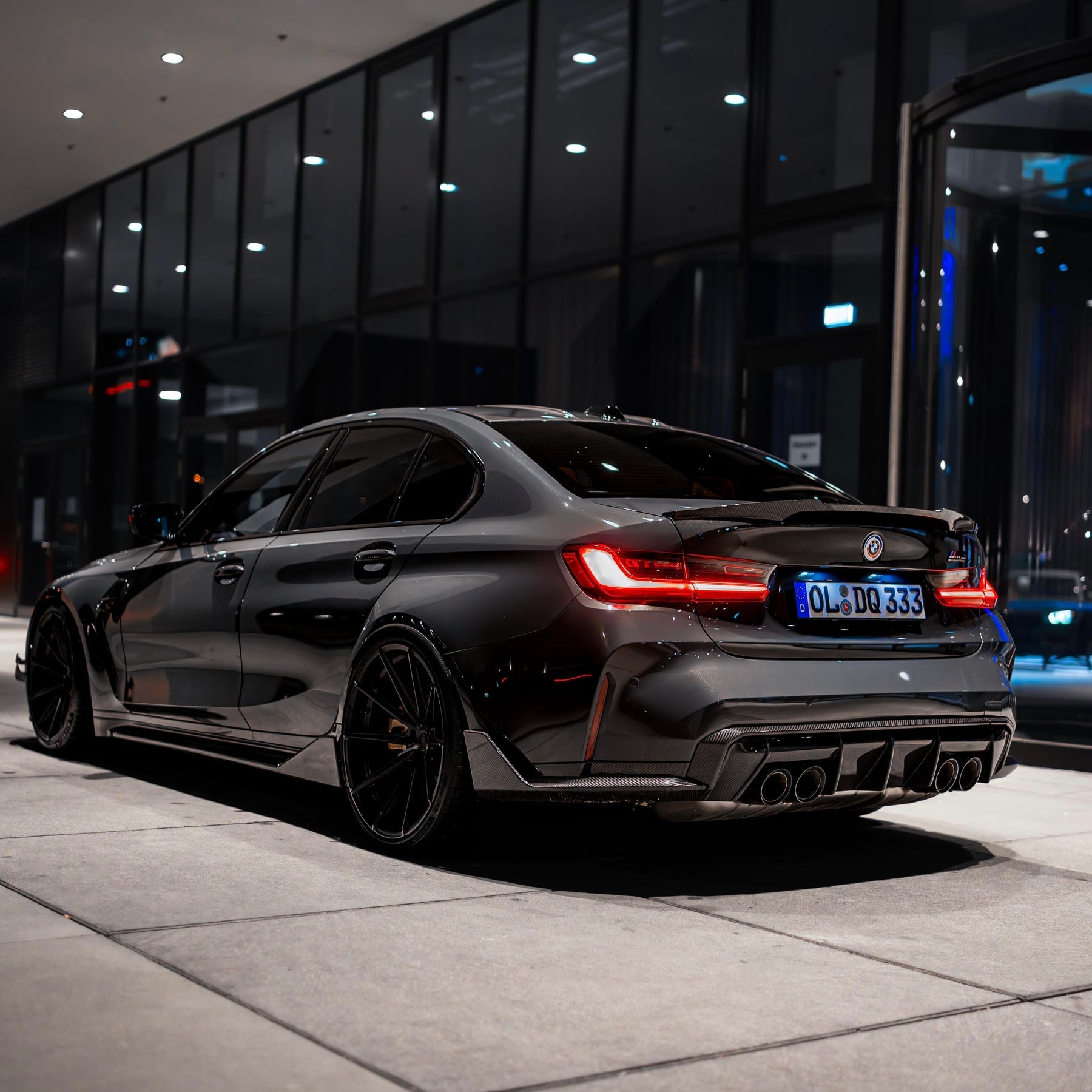 LIGHTLANE Carbon Fiber Rear Diffuser for BMW G82 G83 G80 M4 M3 - SEO Optimized