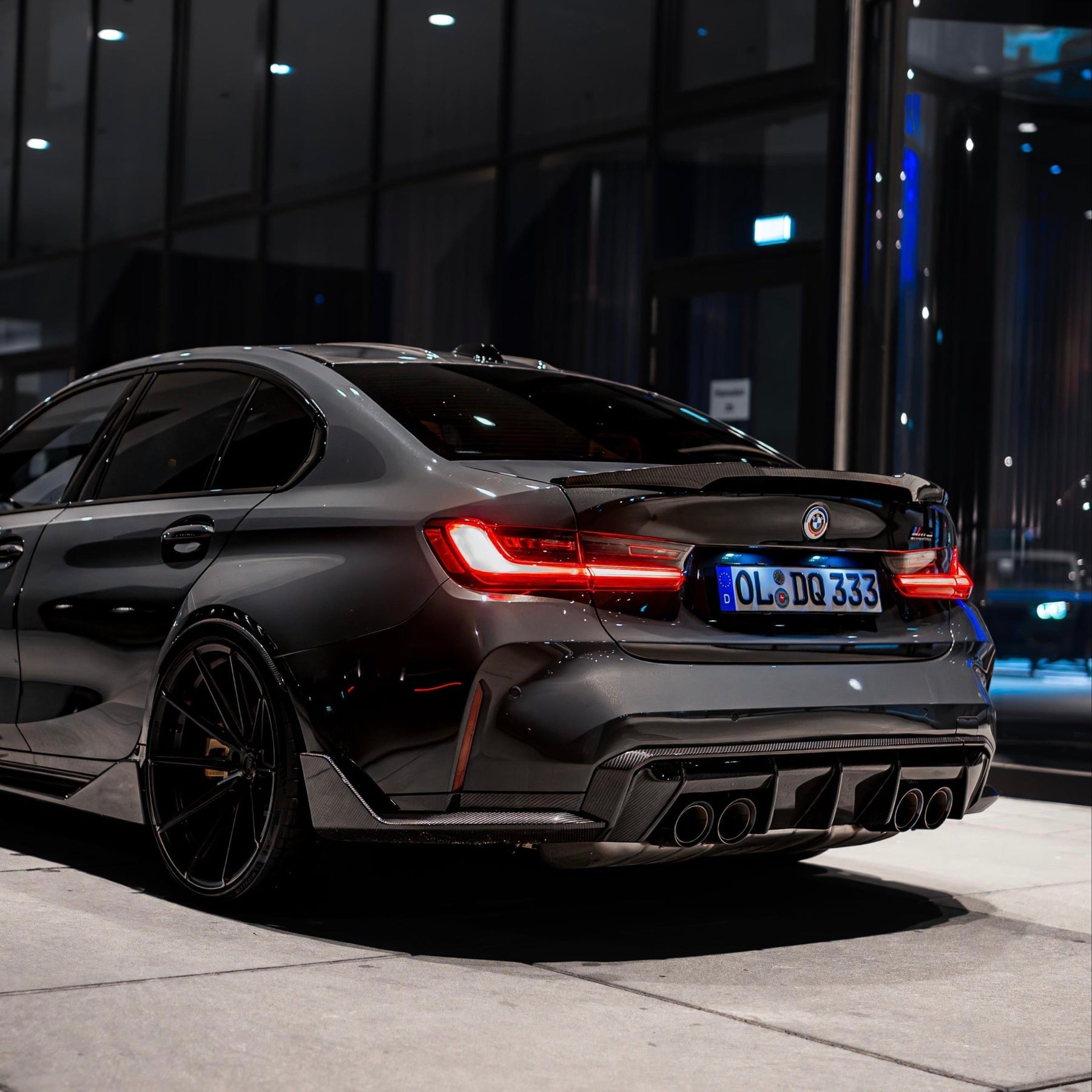 SEO Optimized Dry Carbon Fiber Diffuser Strip for BMW G80 G81 M3 G82 G83 M4