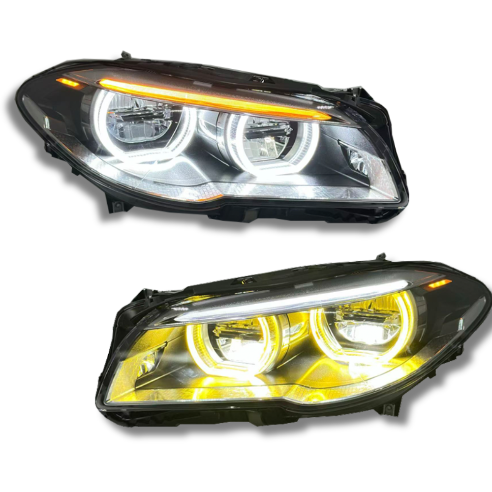 BMW 5 SERIES F10 / F11 DUAL COLOR LCI STYLE HEADLIGHTS | XENON | 2010–2015 | PLUG & PLAY