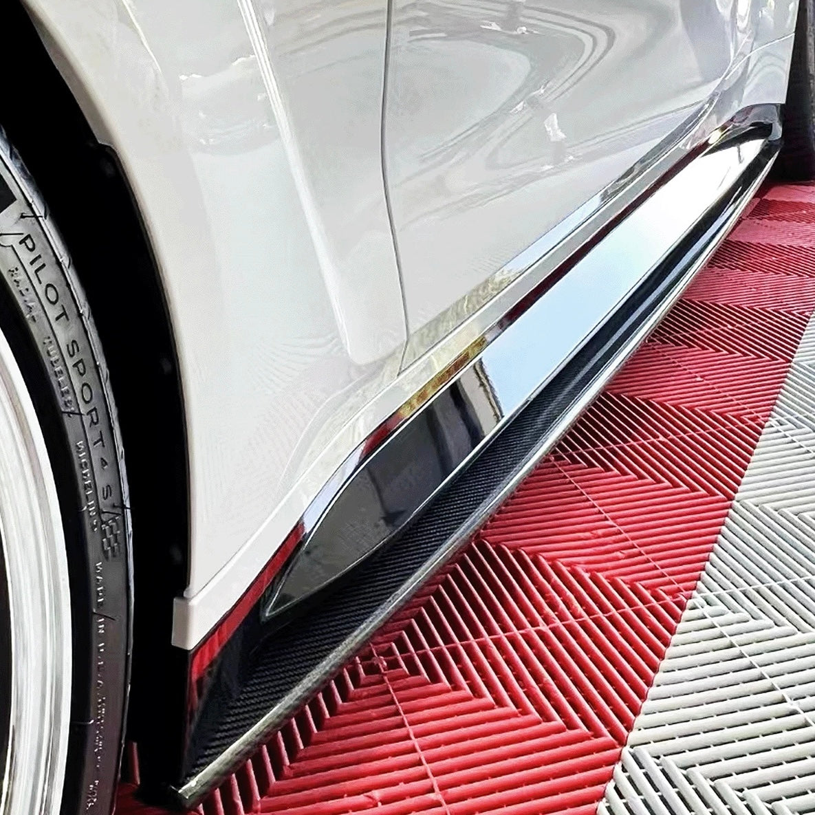 Carbon Fiber Side Skirts V1 passend für BMW M4 G82 G83 M3 G80 G81